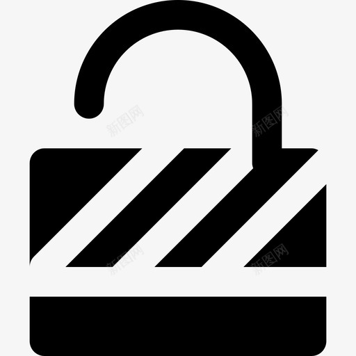 解锁基本装备3实心图标svg_新图网 https://ixintu.com 基本装备3 实心 解锁