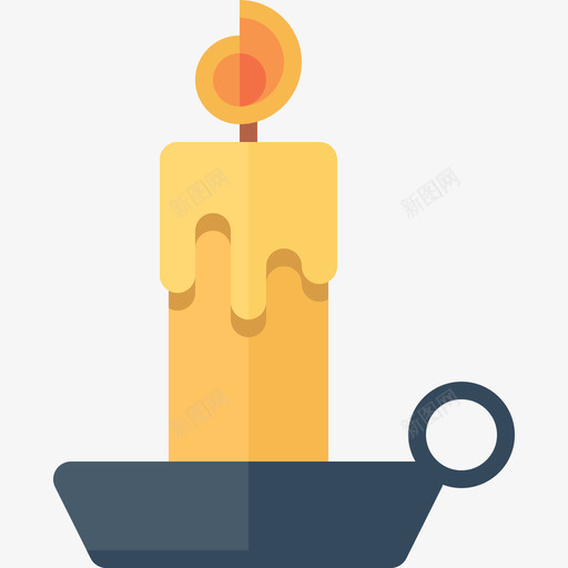 蜡烛圣诞节平的图标svg_新图网 https://ixintu.com 圣诞节 平的 蜡烛