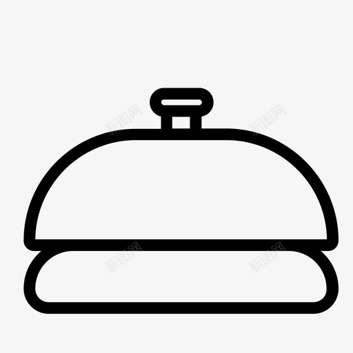 酒店铃礼宾客户服务图标svg_新图网 https://ixintu.com 客户服务 接待 礼宾 酒店铃