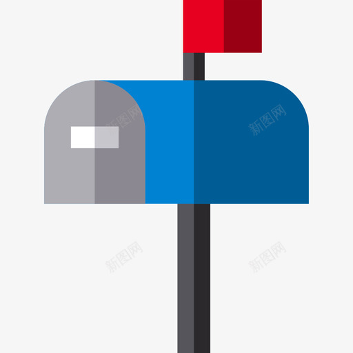 邮箱市区4号扁平图标svg_新图网 https://ixintu.com 市区4号 扁平 邮箱
