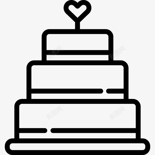 蛋糕婚礼20直系图标svg_新图网 https://ixintu.com 婚礼20 直系 蛋糕