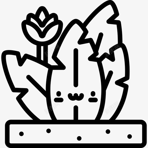 植物川维夏季性状2线性图标svg_新图网 https://ixintu.com 川维夏季性状2 植物 线性