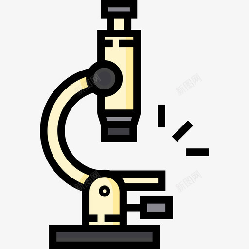 显微镜学习12线颜色图标svg_新图网 https://ixintu.com 学习12 显微镜 线颜色