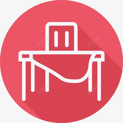 雅致家用电器及家具2件平面圆形图标svg_新图网 https://ixintu.com 家用电器及家具2件 平面圆形 雅致