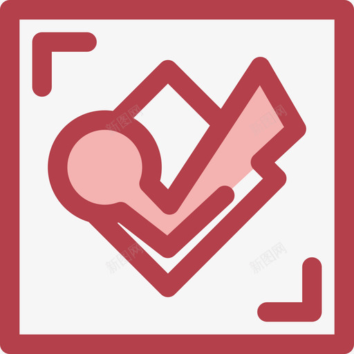 Foursquare社交媒体20红色图标svg_新图网 https://ixintu.com Foursquare 社交媒体20 红色