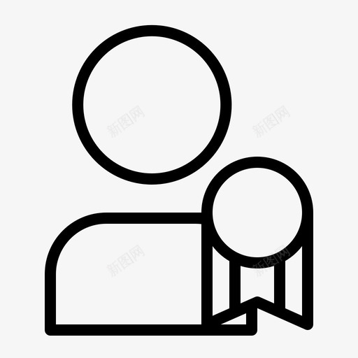 奖项最佳证书图标svg_新图网 https://ixintu.com 丝带 奖项 工人和员工概要 最佳 证书