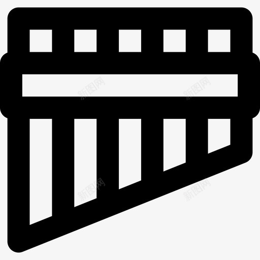 传统音乐图案2线性图标svg_新图网 https://ixintu.com 传统音乐图案2 线性