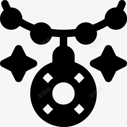 吊坠豪华2填充图标svg_新图网 https://ixintu.com 吊坠 填充 豪华2