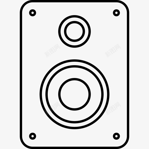 扬声器设备20线路128px图标svg_新图网 https://ixintu.com 扬声器 线路128px 设备20