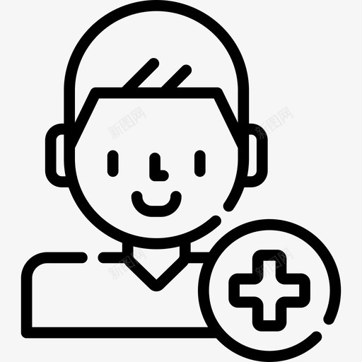 添加用户ui接口2线性图标svg_新图网 https://ixintu.com ui接口2 添加用户 线性