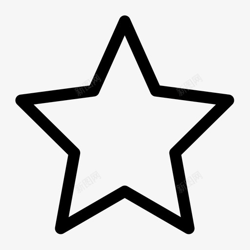 星星-空心-01svg_新图网 https://ixintu.com 星星-空心-01