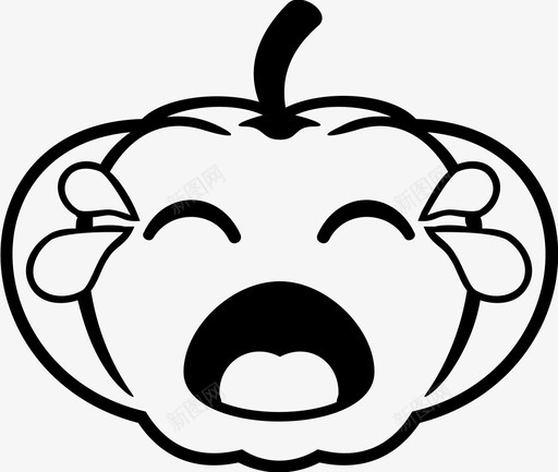 万圣节南瓜的表情符号表情符号图标svg_新图网 https://ixintu.com 万圣节 万圣节南瓜 南瓜的表情符号 表情符号