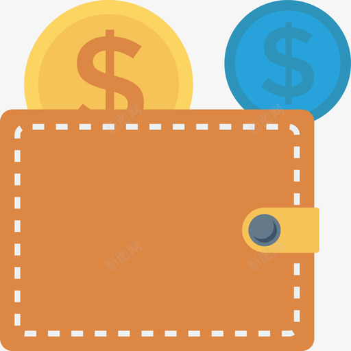 钱包银行和金融9持平图标svg_新图网 https://ixintu.com 持平 钱包 银行和金融9