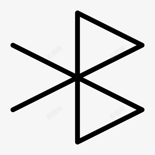 蓝牙连接设备图标svg_新图网 https://ixintu.com ios 传输 发送 用户界面 网页设计 蓝牙 设备 连接