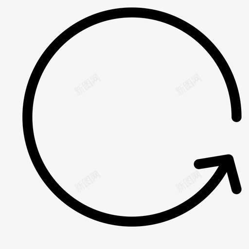 重新加载箭头圆圈图标svg_新图网 https://ixintu.com 刷新 圆圈 循环 箭头 重新加载