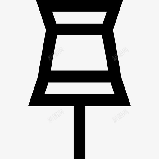 图钉文具和办公室3线性图标svg_新图网 https://ixintu.com 图钉 文具和办公室3 线性