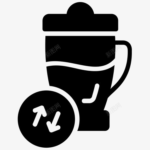 塑料回收瓶子回收回收塑料图标svg_新图网 https://ixintu.com 回收塑料 回收字形图标 塑料回收 宠物回收 瓶子回收 聚苯乙烯