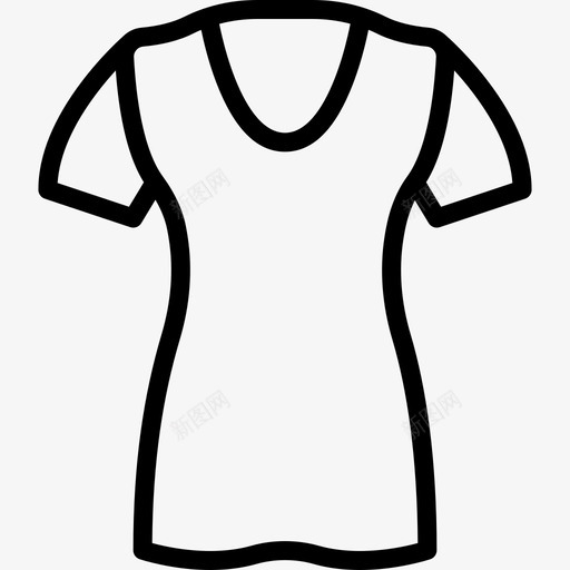 衬衫女装4直线型图标svg_新图网 https://ixintu.com 女装4 直线型 衬衫
