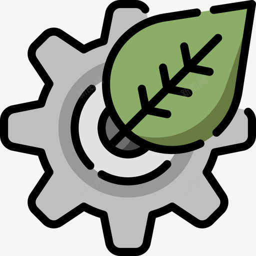 Eco制造4线性颜色图标svg_新图网 https://ixintu.com Eco 制造4 线性颜色