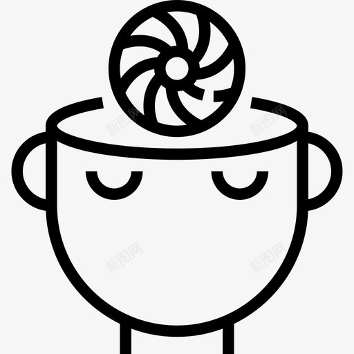 思考思考过程线性图标svg_新图网 https://ixintu.com 思考 思考过程 线性