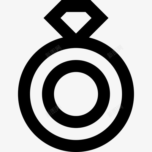订婚戒指情人节17直线型图标svg_新图网 https://ixintu.com 情人节17 直线型 订婚戒指