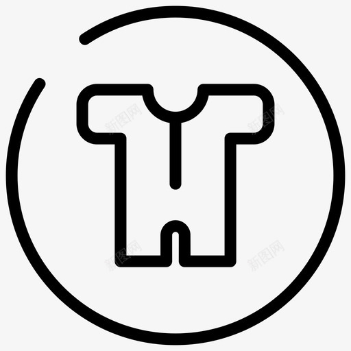 童装圆形连体裤图标svg_新图网 https://ixintu.com 商店 圆形 童装 连体裤