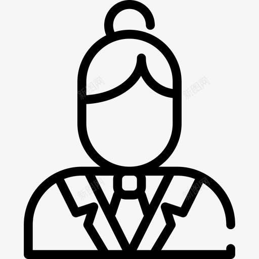 接待员31号酒店直线图标svg_新图网 https://ixintu.com 31号酒店 接待员 直线