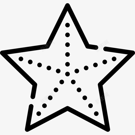 海星暑假9直系图标svg_新图网 https://ixintu.com 暑假9 海星 直系