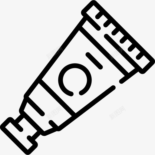 油漆管喷漆工具8线性图标svg_新图网 https://ixintu.com 喷漆工具8 油漆管 线性