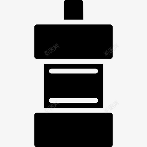 漱口水牙科瓶子图标svg_新图网 https://ixintu.com 健康牙齿 漱口水 牙科 牙科卷2 瓶子