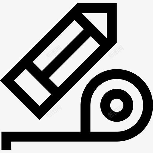 铅笔diy工具4线状图标svg_新图网 https://ixintu.com diy工具4 线状 铅笔