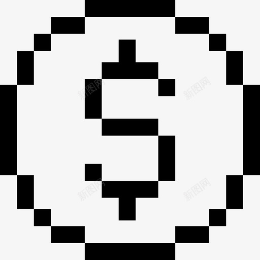 美元商业2大纲图标svg_新图网 https://ixintu.com 商业2 大纲 美元