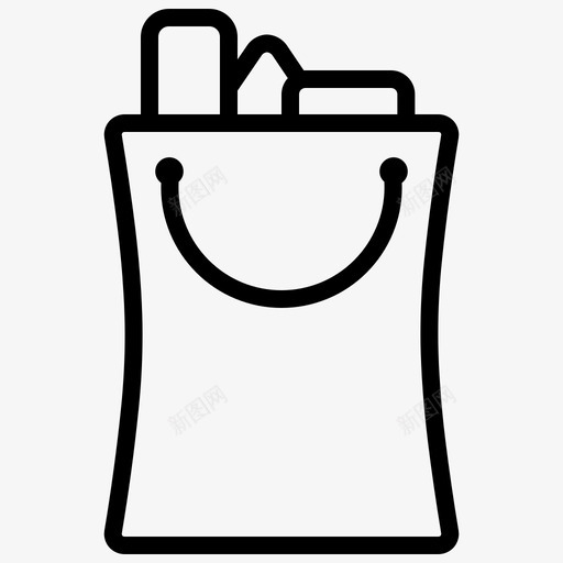 购物车商店购物车电子商务线路图标svg_新图网 https://ixintu.com 商店购物车 电子商务线路图标 购物车