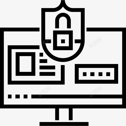 安全商务20直系图标svg_新图网 https://ixintu.com 商务20 安全 直系