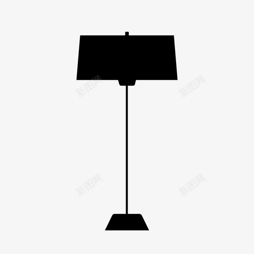 灯装饰家具图标svg_新图网 https://ixintu.com 家 家具 灯 装饰