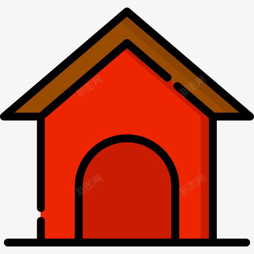 宠物屋兽医2线性颜色图标svg_新图网 https://ixintu.com 兽医2 宠物屋 线性颜色