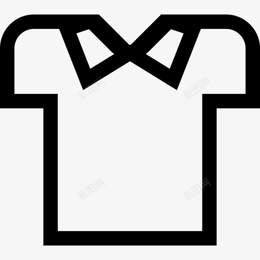 衬衫时装线性服装图标svg_新图网 https://ixintu.com 时装 线性服装 衬衫