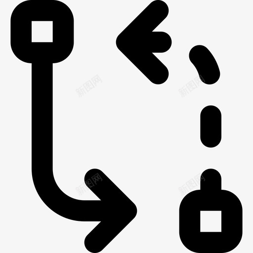 传输箭头19轮廓图标svg_新图网 https://ixintu.com 传输 箭头19 轮廓