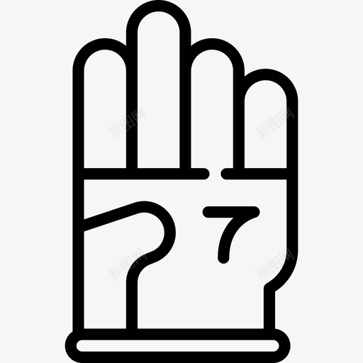 消防手套6线性图标svg_新图网 https://ixintu.com 消防手套6 线性