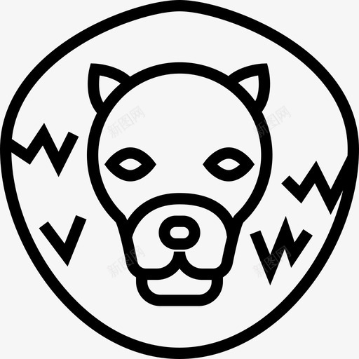 狮子狩猎5直系图标svg_新图网 https://ixintu.com 狩猎5 狮子 直系