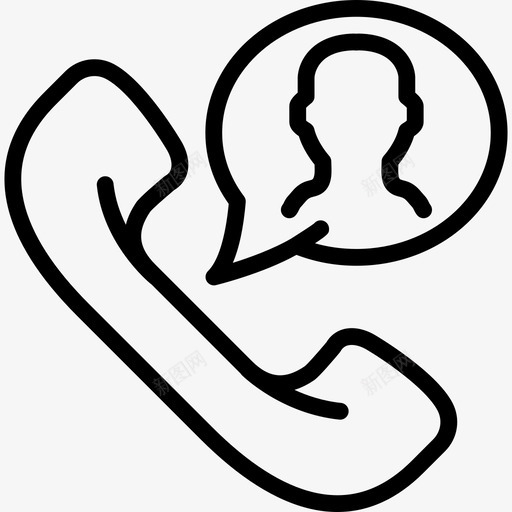 电话对话3直拨图标svg_新图网 https://ixintu.com 对话3 电话 直拨