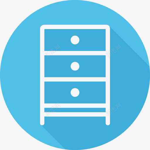 办公柜家用电器和家具2个圆形扁平图标svg_新图网 https://ixintu.com 办公柜 圆形扁平 家用电器和家具2个
