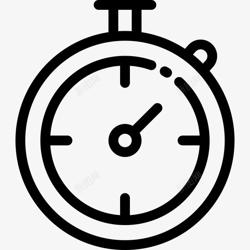 秒表健身器材2线性图标svg_新图网 https://ixintu.com 健身器材2 秒表 线性