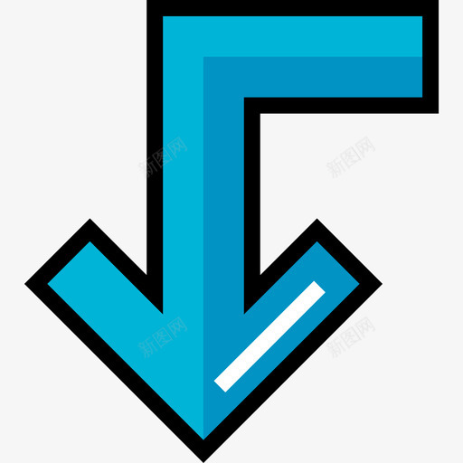 对角线箭头11线颜色图标svg_新图网 https://ixintu.com 对角线 箭头11 线颜色