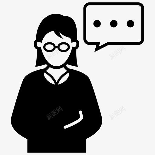 女教师讲师演讲图标svg_新图网 https://ixintu.com 女教师 教授 教育学6 演讲 记者 讲师