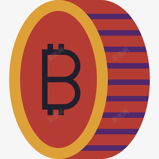 比特币商业世界扁平化图标svg_新图网 https://ixintu.com 商业世界扁平化 比特币