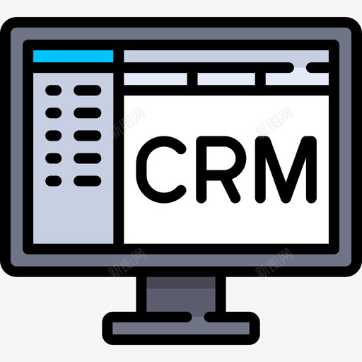 CRM团队合作9线性颜色图标svg_新图网 https://ixintu.com CRM 团队合作9 线性颜色