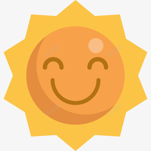 太阳春天12平的图标svg_新图网 https://ixintu.com 太阳 平的 春天12