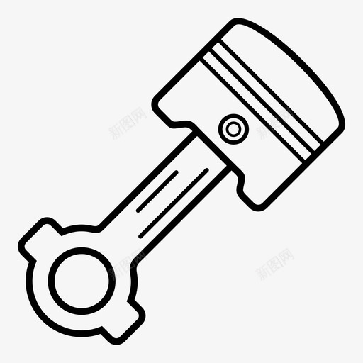 活塞汽车零件汽车零件发动机图标svg_新图网 https://ixintu.com 发动机 汽车 汽车零件 活塞汽车零件