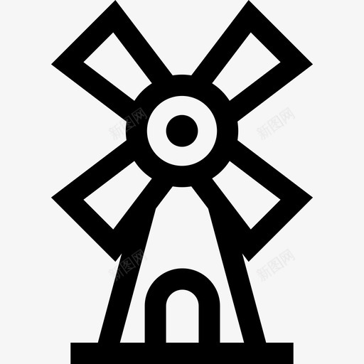 磨坊面包房5线性图标svg_新图网 https://ixintu.com 磨坊 线性 面包房5